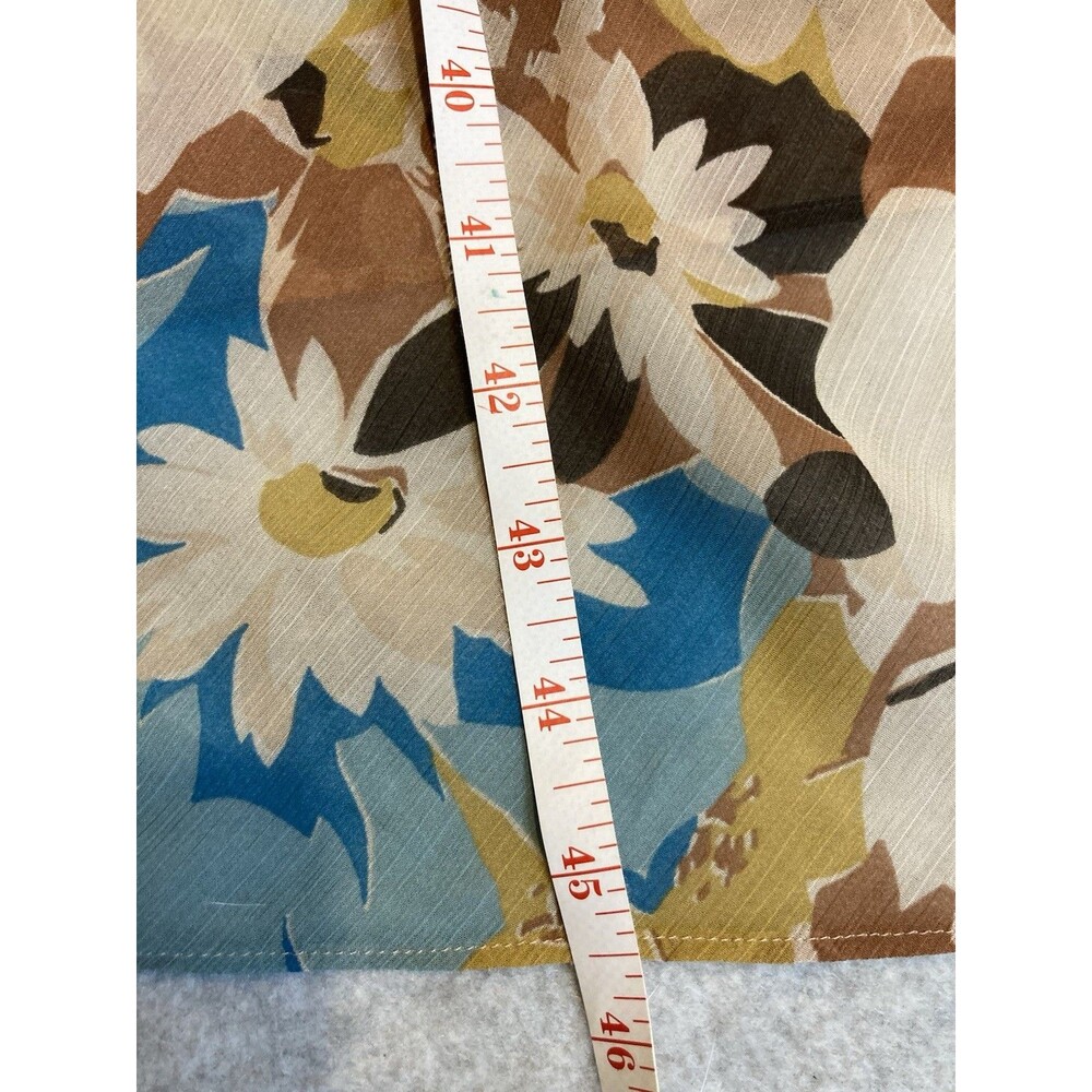 lauren ralph lauren Dress Sz 12 Black Label Floral V Neck Flowy Classic Spring - Picture 12 of 16